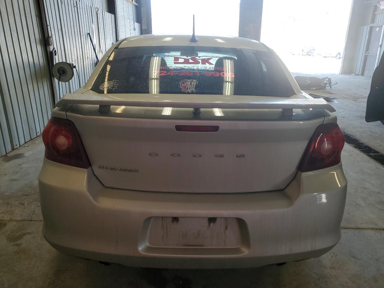 2012 Dodge Avenger VIN 1C3CDZAG8CN291344 Copart auction photo, front end damage thumbnail 6