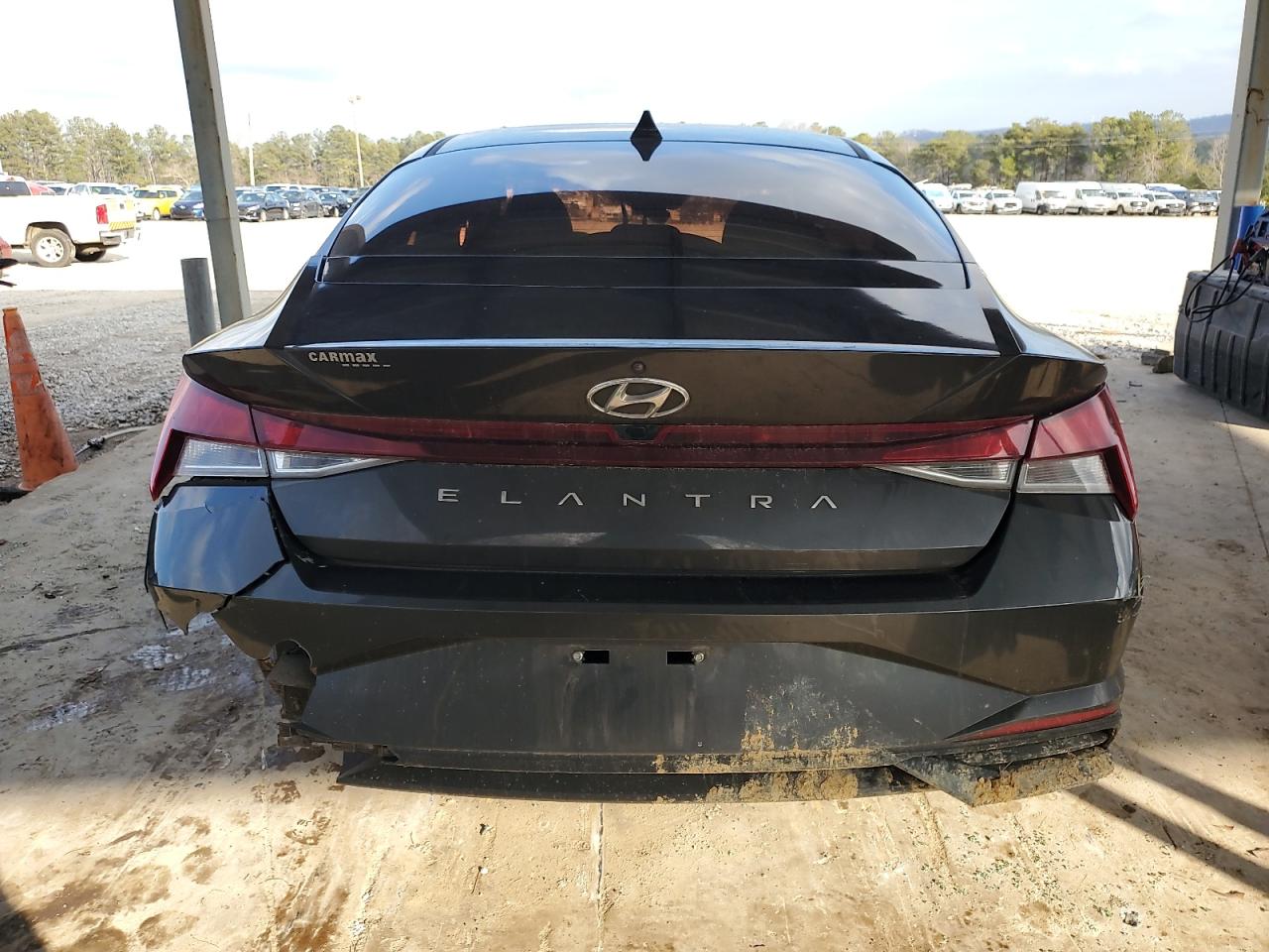 2021 Hyundai Elantra VIN 5NPLS4AG1MH023659 Copart auction photo, all over damage thumbnail 6