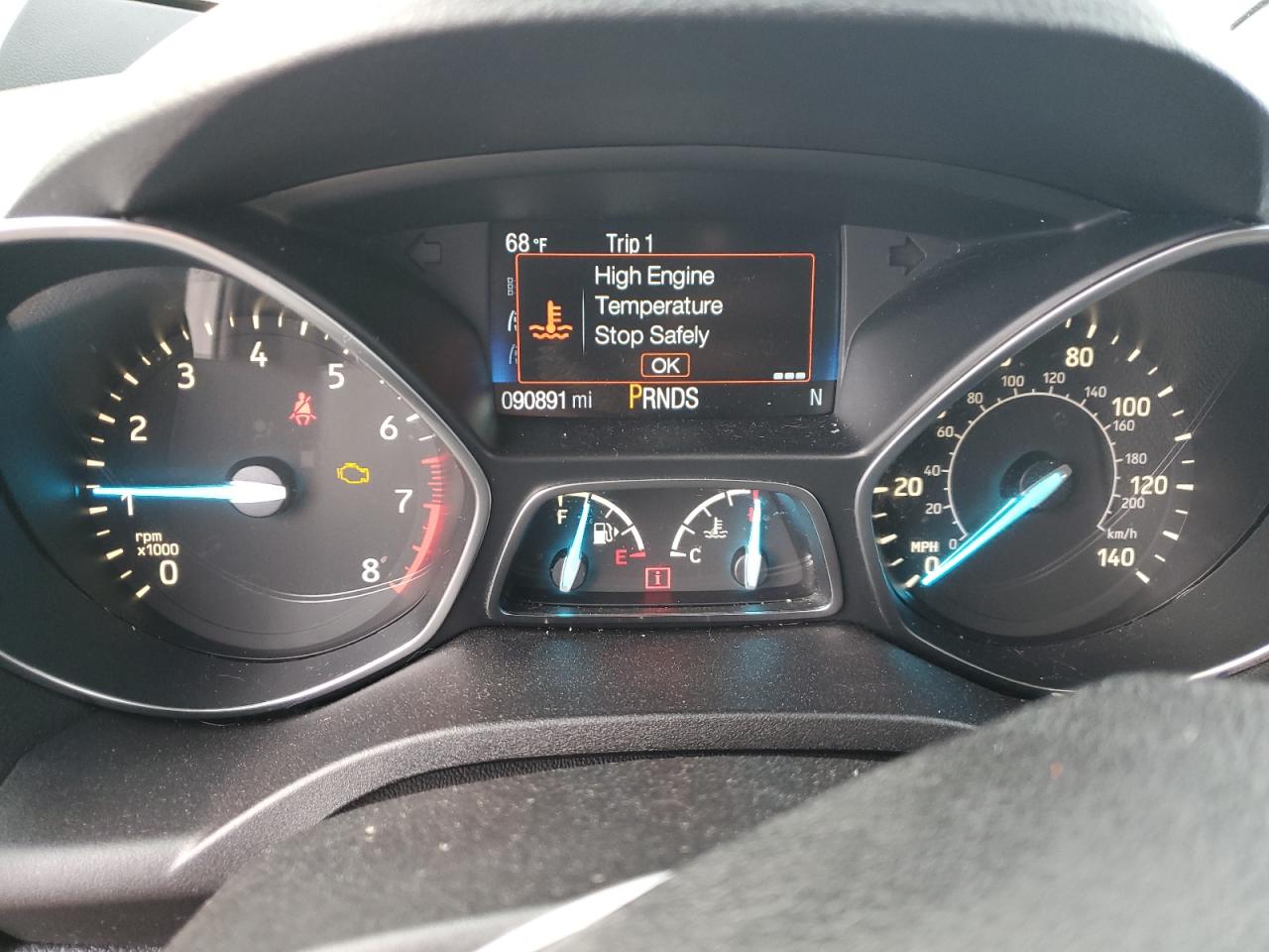 2019 Ford Escape VIN 1FMCU0GD6KUC03721 Copart auction photo, front end damage thumbnail 9