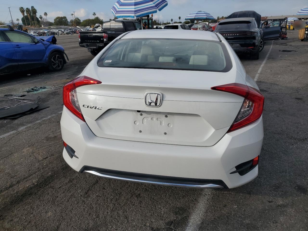2020 Honda Civic VIN 19XFC2F65LE201736 Copart auction photo, undercarriage / all over damage thumbnail 6