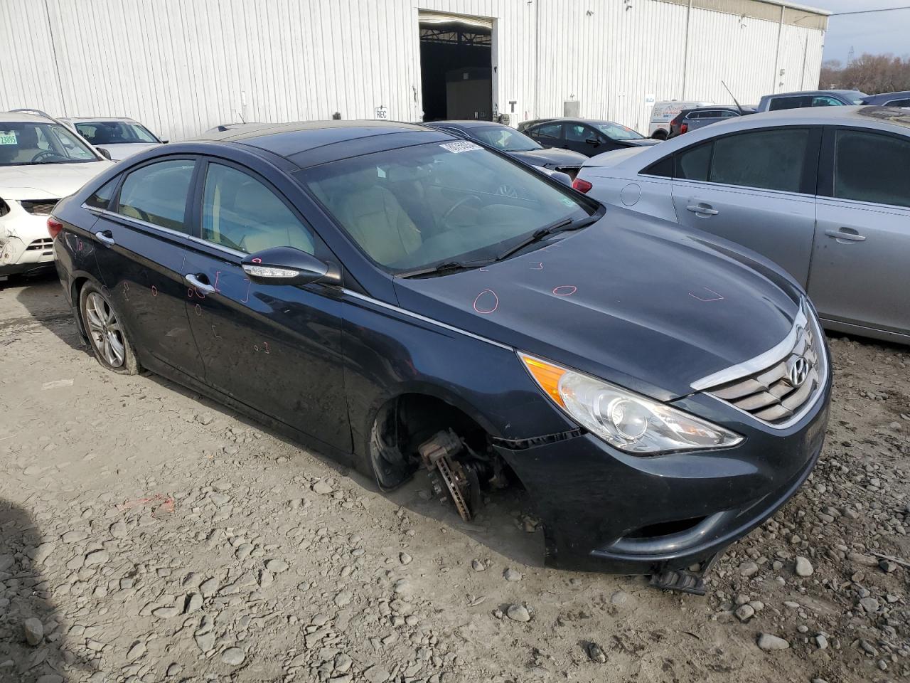 2013 Hyundai Sonata VIN 5NPEC4AC9DH575686 Copart auction photo, side damage thumbnail 4
