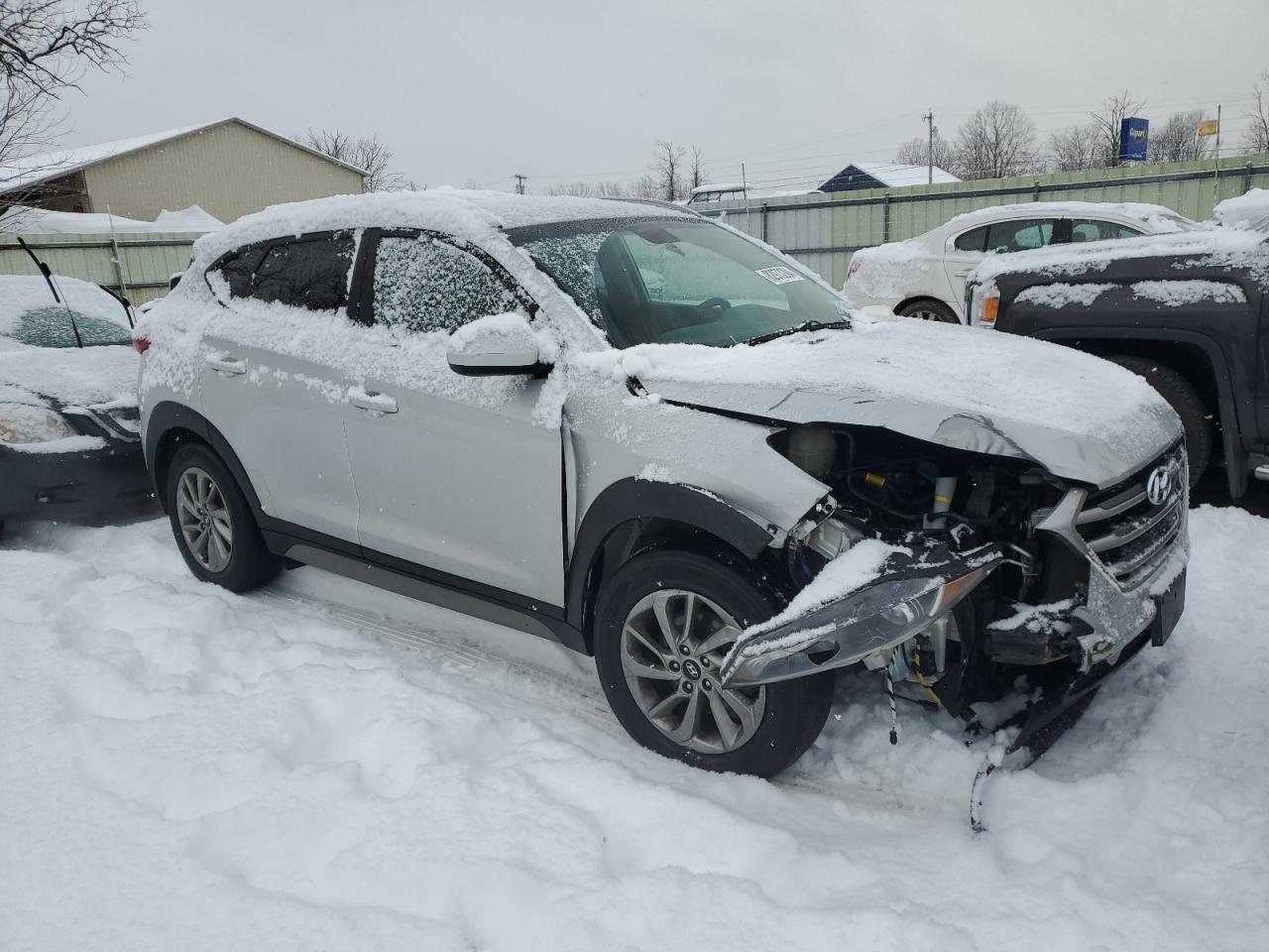 2018 Hyundai Tucson VIN KM8J3CA42JU706553 Copart auction photo, front end damage thumbnail 4