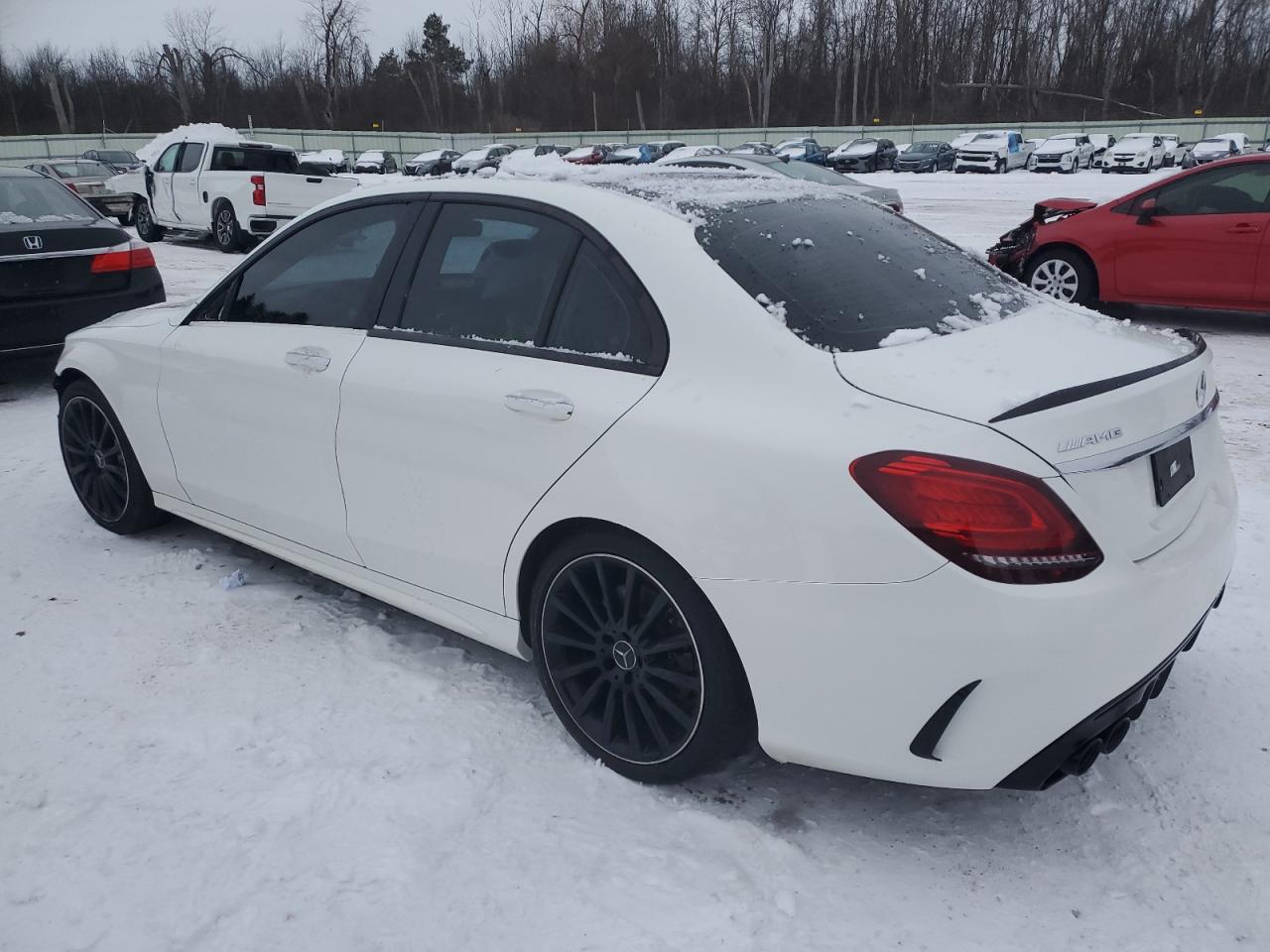 2019 Mercedes-Benz C-klasse VIN 55SWF6EB7KU317945 Copart auction photo, front end damage thumbnail 2