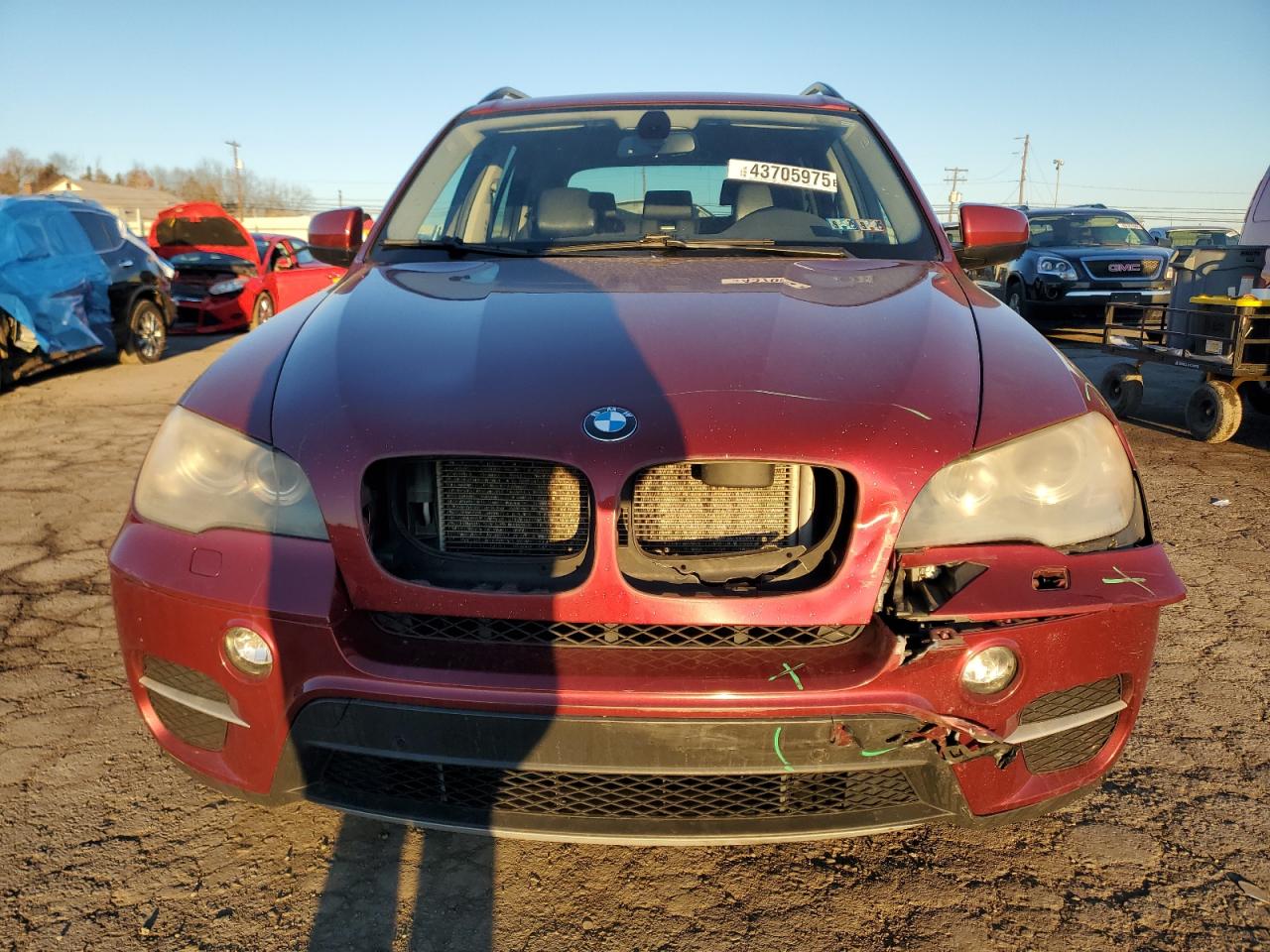 2011 BMW X5 VIN 5UXZV4C54BL415121 Copart auction photo, front end damage thumbnail 5