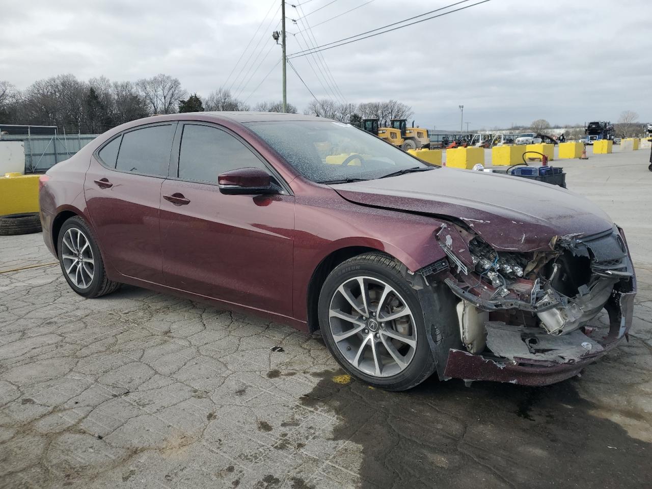 2015 Acura TLX VIN 19UUB2F56FA007596 Copart auction photo, front end damage thumbnail 4