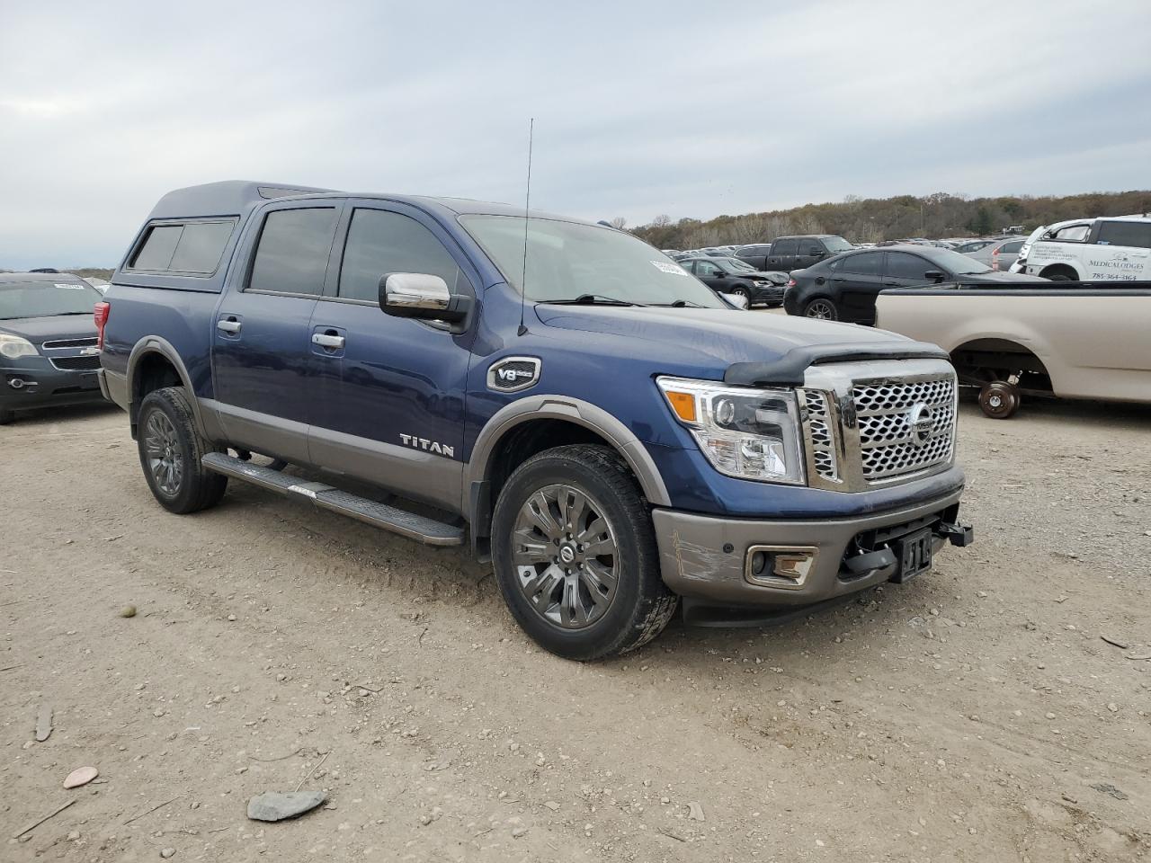2017 Nissan Titan VIN 1N6AA1E54HN517289 Copart auction photo, front end damage thumbnail 4