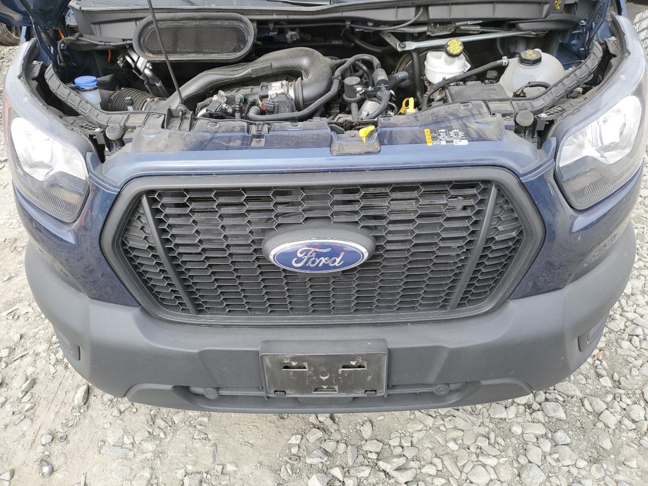 2022 Ford Transit VIN 1FTBR1C80NKA49636 Copart auction photo, rear end damage thumbnail 12
