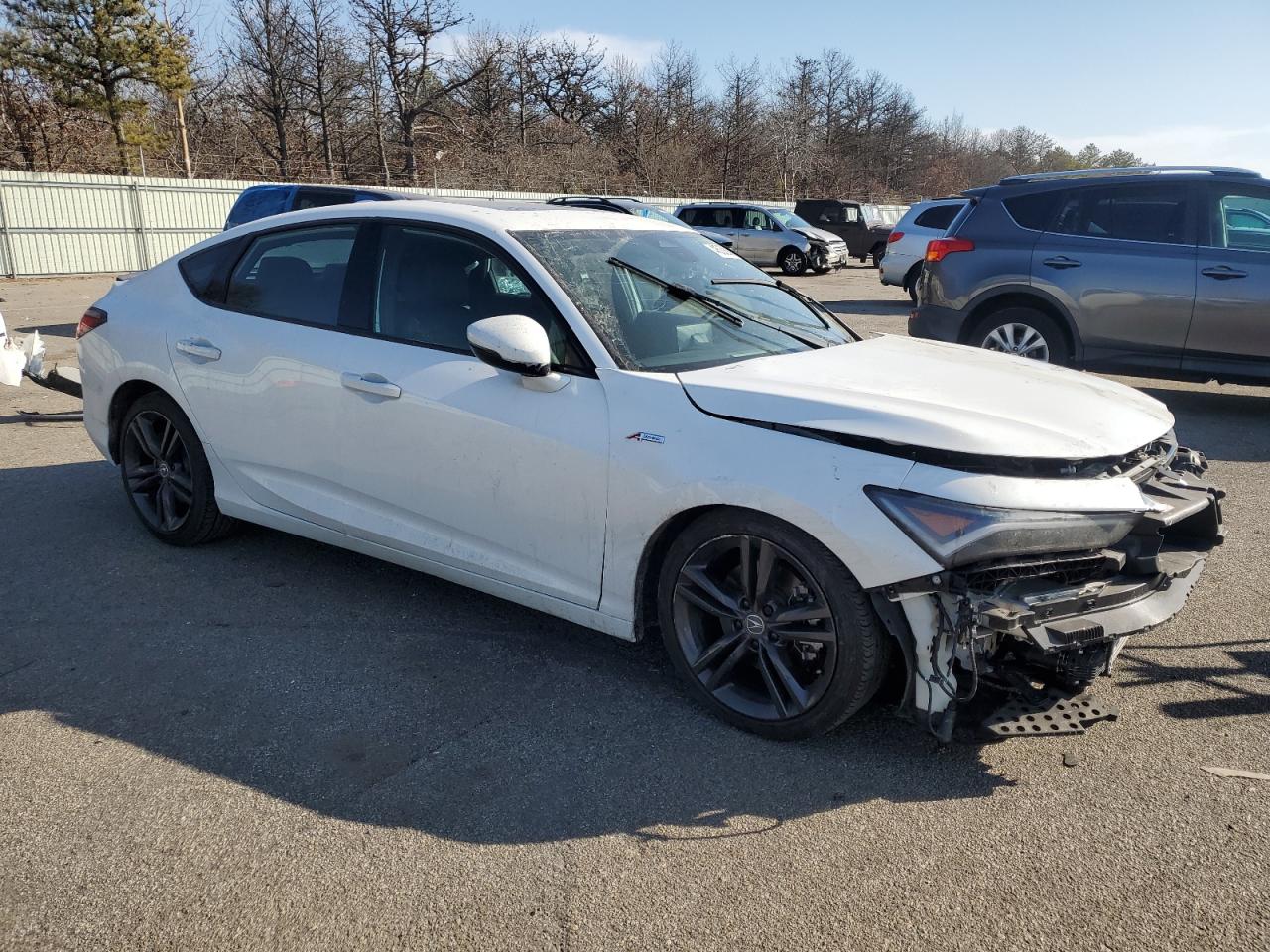 2024 Acura Integra VIN 19UDE4H66RA020636 Copart auction photo, front end / side damage thumbnail 4