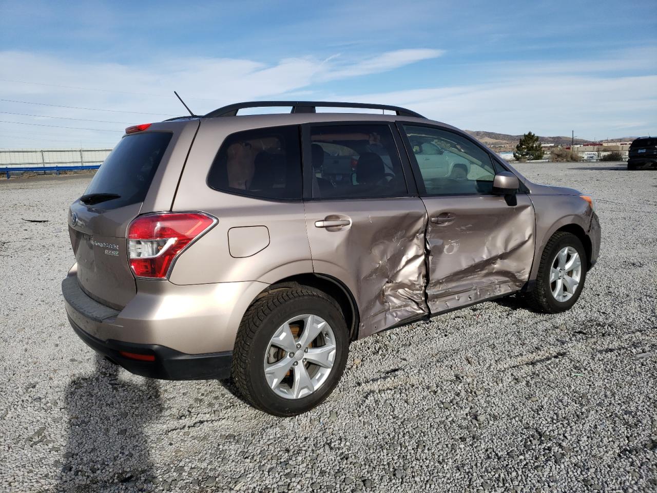 2014 Subaru Forester VIN JF2SJAEC1EH463919 Copart auction photo, side damage thumbnail 3