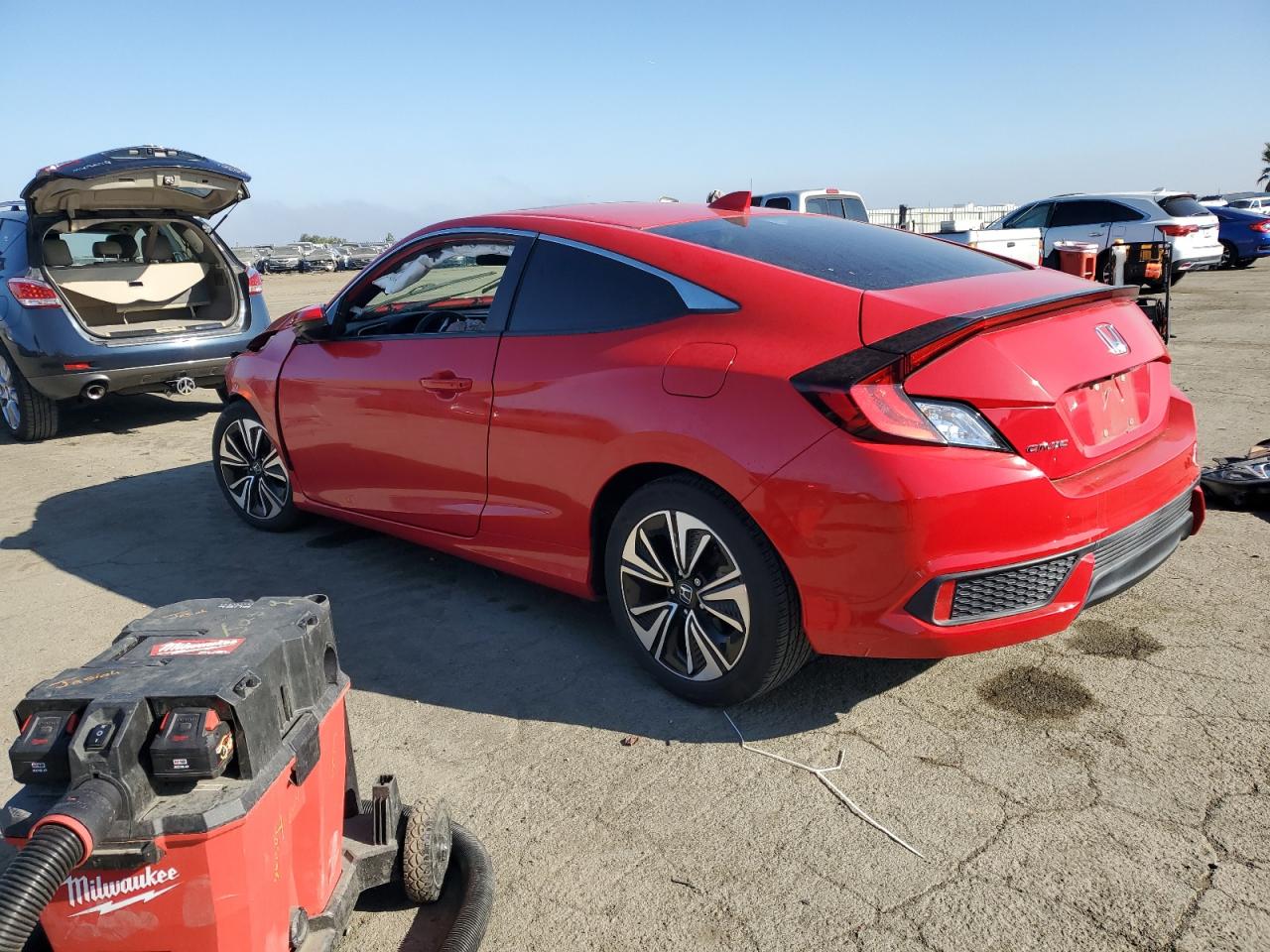 2018 Honda Civic VIN 2HGFC3B39JH357797 Copart auction photo, front end damage thumbnail 2