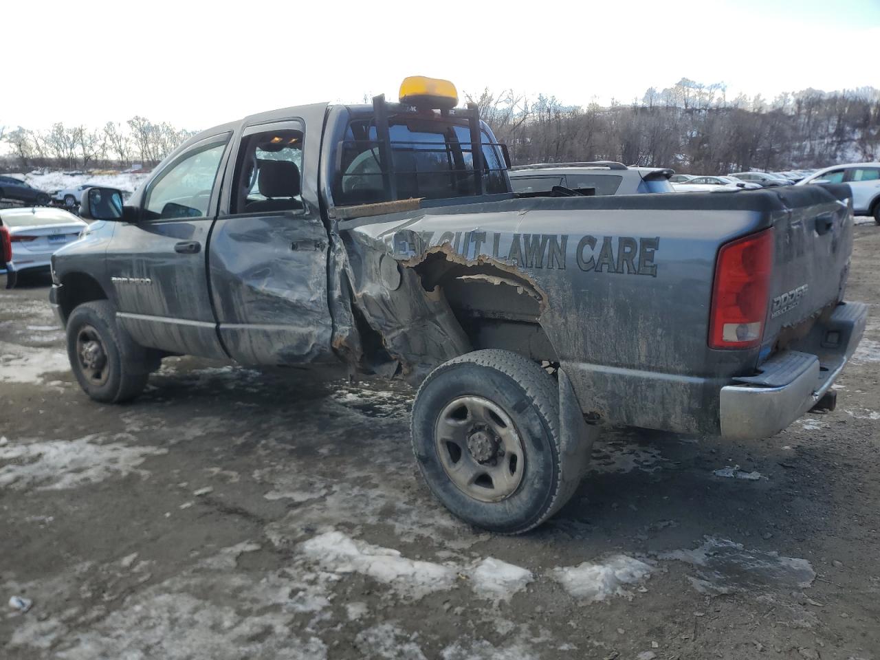 2003 Dodge RAM VIN 3D7KU28643G767986 Copart auction photo, side / rear end damage thumbnail 2