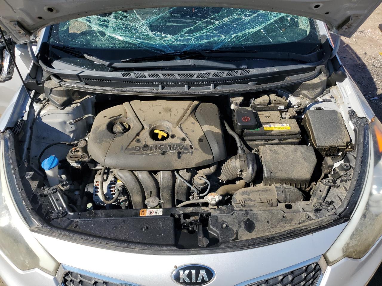 2015 KIA Forte VIN KNAFX4A65F5353584 Copart auction photo, side / top/roof damage thumbnail 13