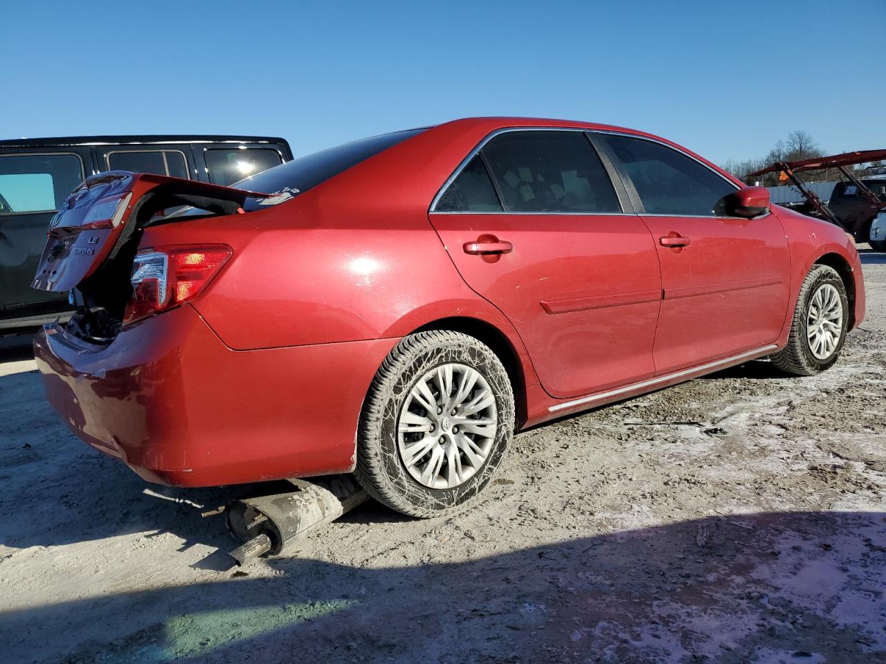 2012 Toyota Camry VIN 4T1BF1FK6CU614971 Copart auction photo, rear end damage thumbnail 3