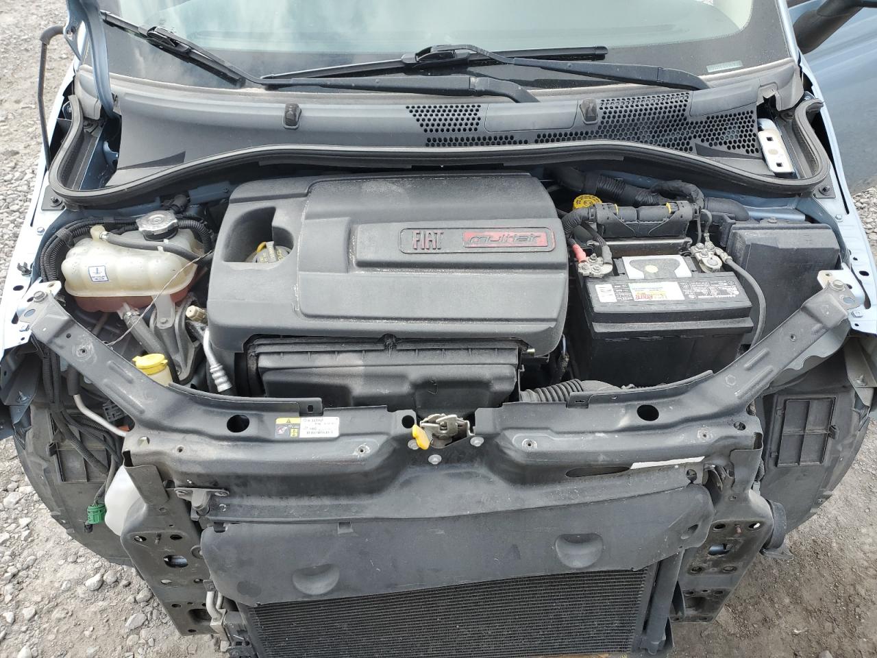 2015 Fiat 500 VIN 3C3CFFAR4FT681016 Copart auction photo, front end damage thumbnail 12