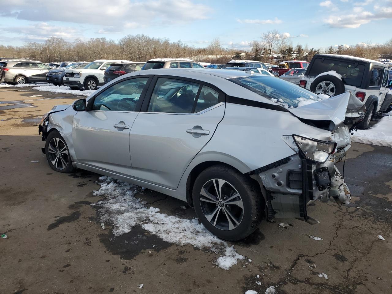 2021 Nissan Sentra VIN 3N1AB8CV4MY292304 Copart auction photo, front end / rear end damage thumbnail 2