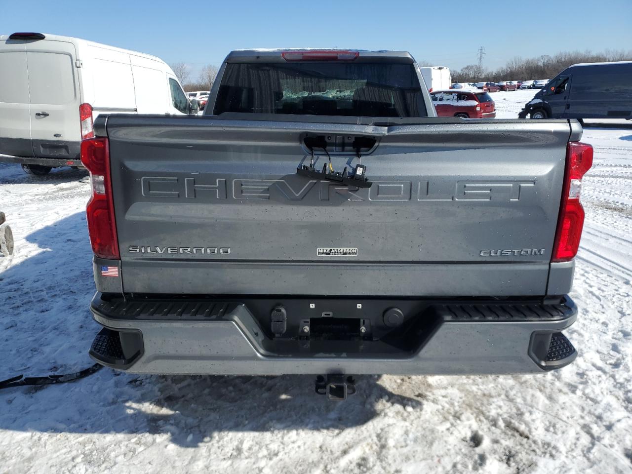 2021 Chevrolet Silverado VIN 1GCRYBEH4MZ182183 Copart auction photo, front end / side damage thumbnail 6