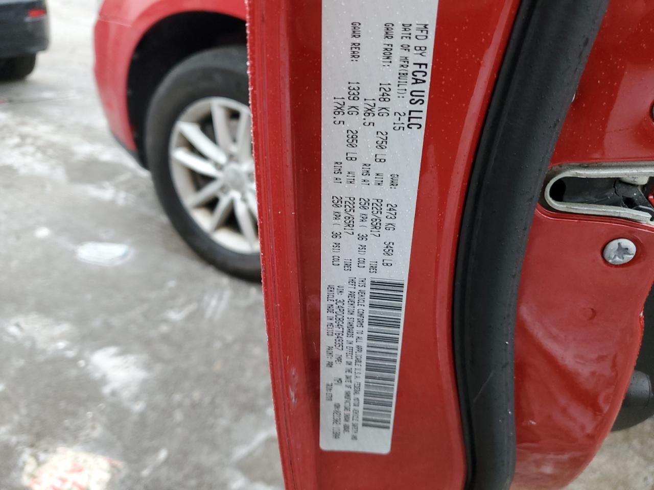 2015 Dodge Journey VIN 3C4PDCBG4FT649357 Copart auction photo, front end damage thumbnail 12