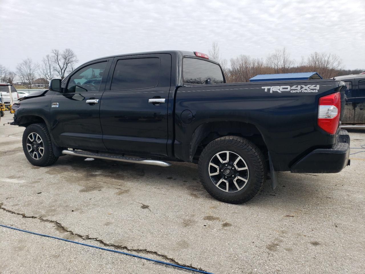 2018 Toyota Tundra VIN 5TFAW5F14JX741292 Copart auction photo, front end / hail damage thumbnail 2
