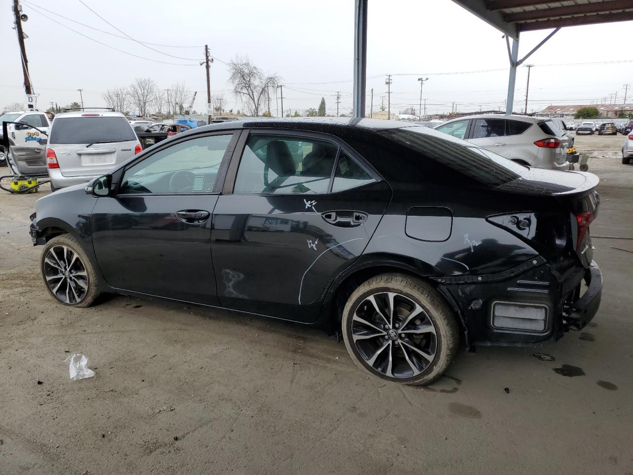 2018 Toyota Corolla VIN 2T1BURHE2JC020906 Copart auction photo, front end / rear end damage thumbnail 2