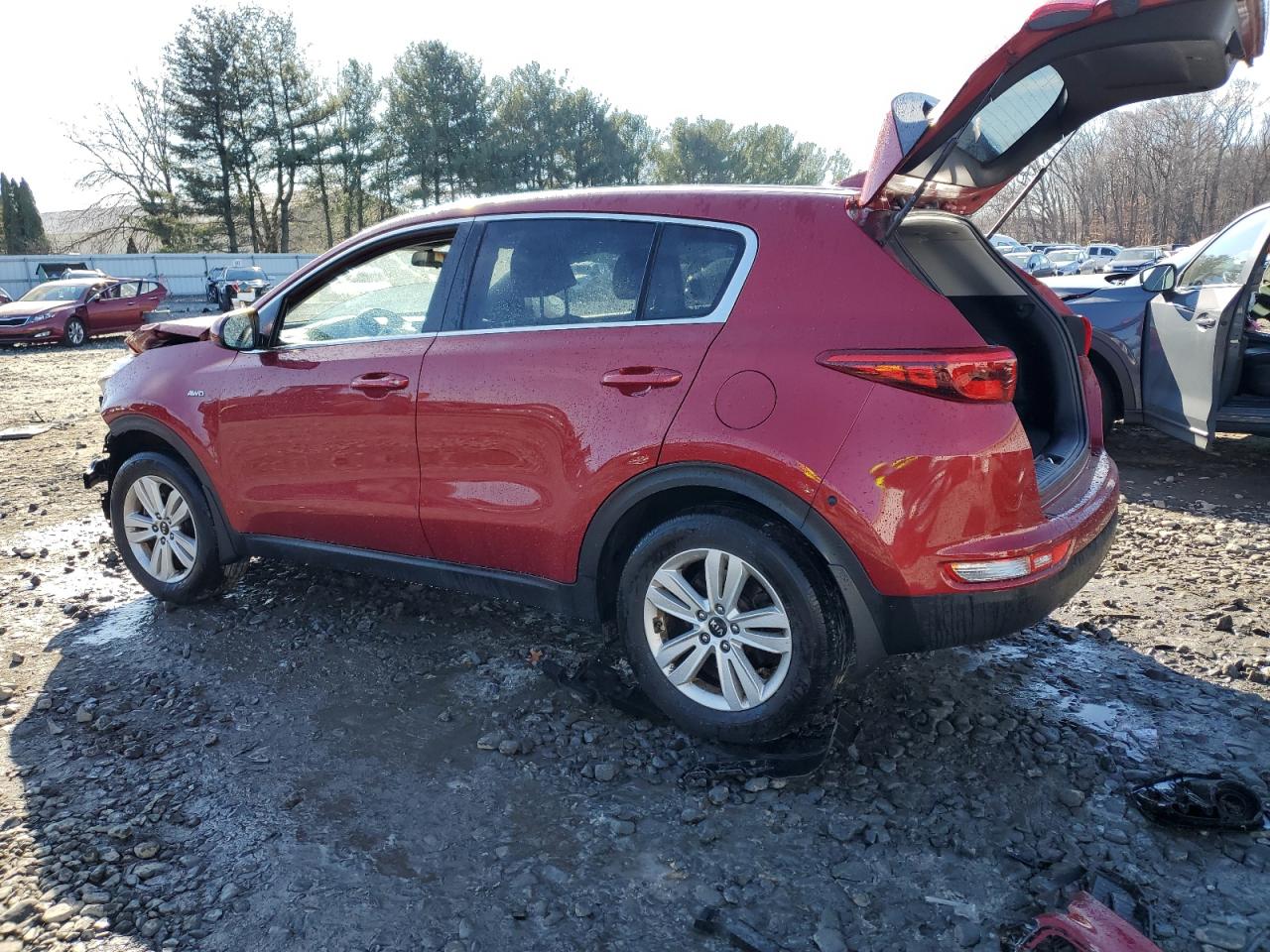 2019 KIA Sportage VIN KNDPMCAC4K7539986 Copart auction photo, front end damage thumbnail 2