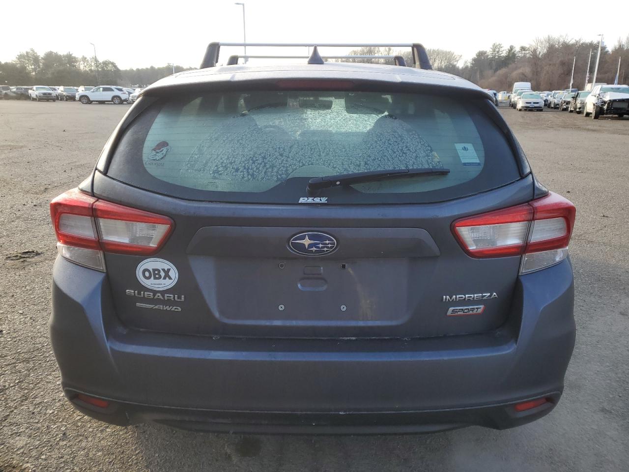 2017 Subaru Impreza VIN 4S3GTAM69H3736925 Copart auction photo, side / rear end damage thumbnail 6