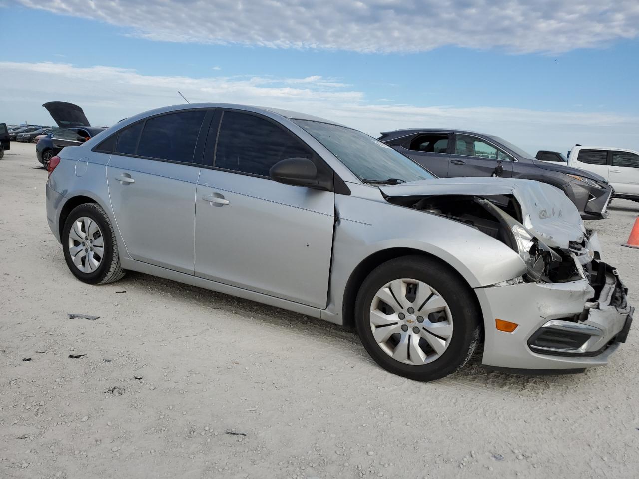 2015 Chevrolet Cruze VIN 1G1P15SH4F7214915 Copart auction photo, front end damage thumbnail 4