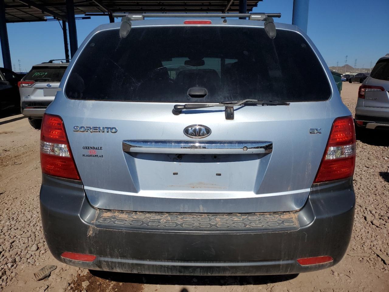 2008 KIA Sorento VIN KNDJD736085771641 Copart auction photo, front end / side damage thumbnail 6