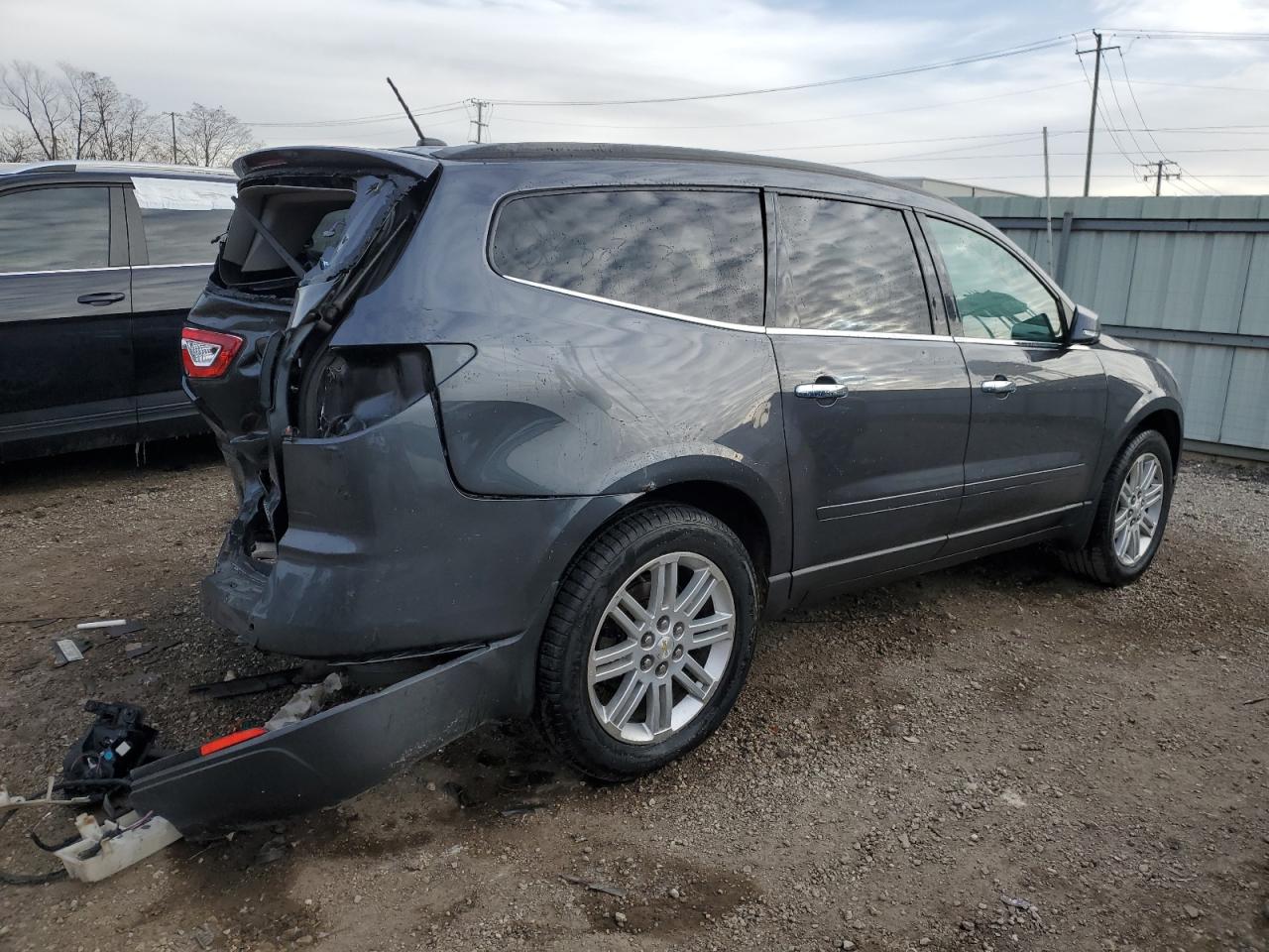 2013 Chevrolet Traverse VIN 1GNKRGKD5DJ105731 Copart auction photo, rear end damage thumbnail 3