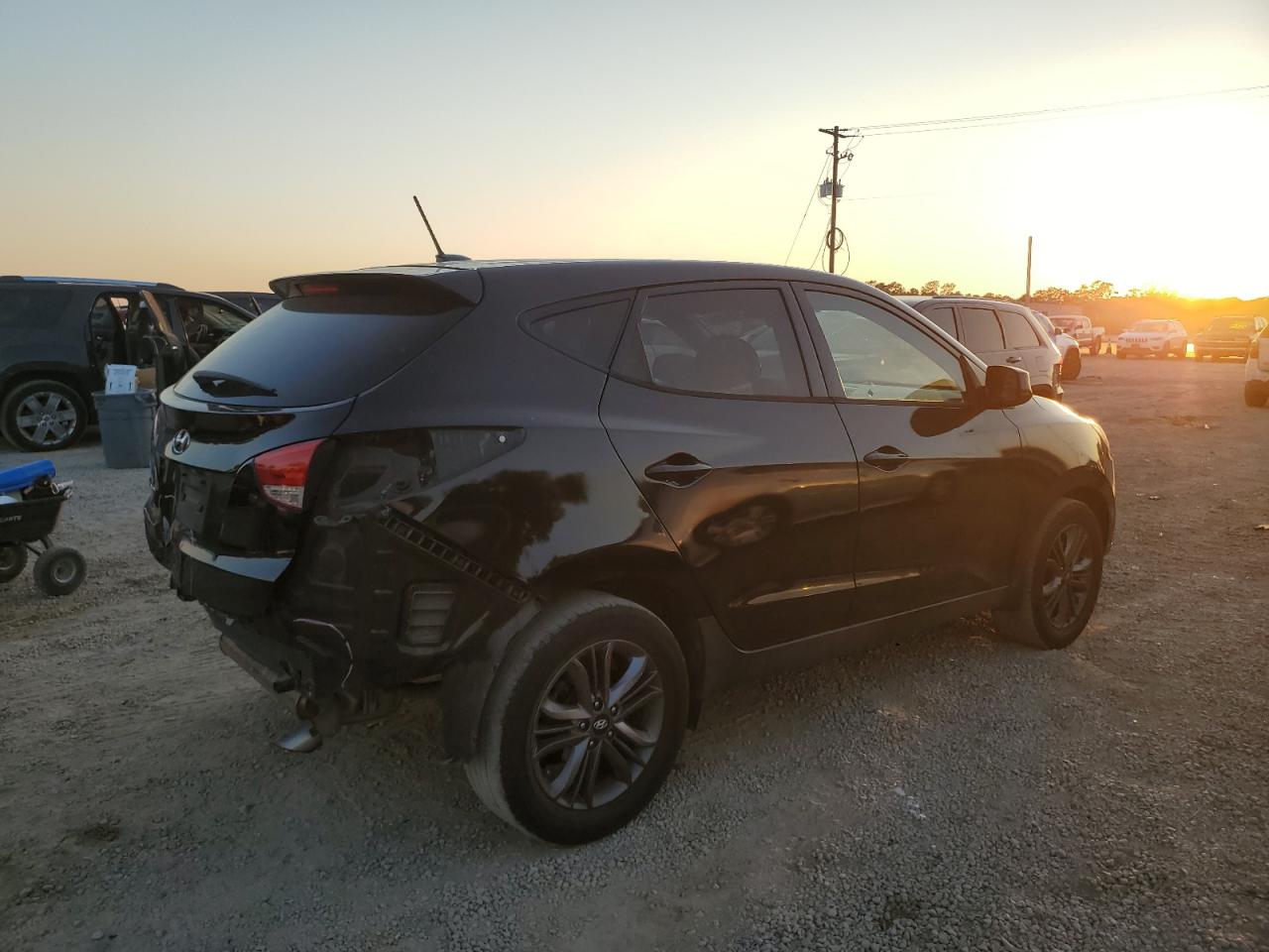 2015 Hyundai Tucson VIN KM8JT3AF3FU105872 Copart auction photo, rear end damage thumbnail 3