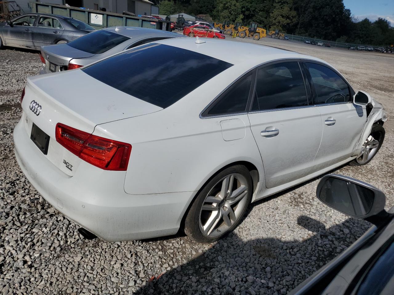 2015 Audi A6 VIN WAUFGAFC7FN046267 Copart auction photo, front end / side damage thumbnail 3