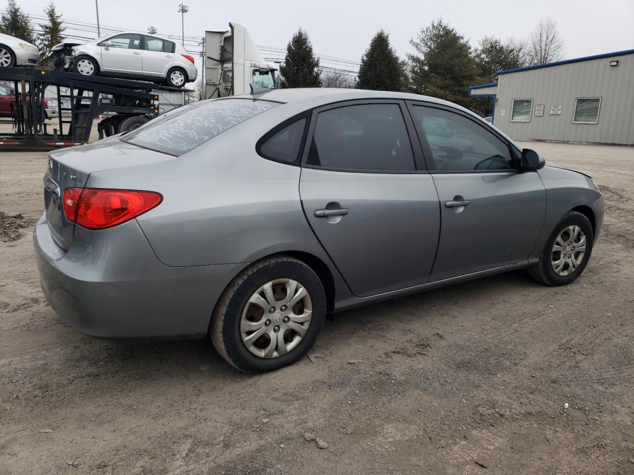 2010 Hyundai Elantra VIN KMHDU4AD3AU136689 Copart auction photo, side damage thumbnail 3