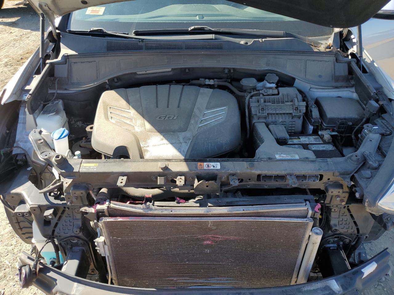 2014 Hyundai Santa Fe VIN KM8SRDHF9EU079906 Copart auction photo, rear end / front end damage thumbnail 12