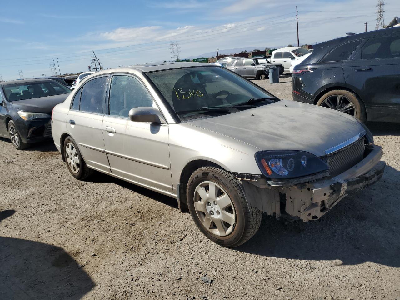 2002 Honda Civic VIN 2HGES25762H536727 Copart auction photo, mechanical / front end damage thumbnail 4