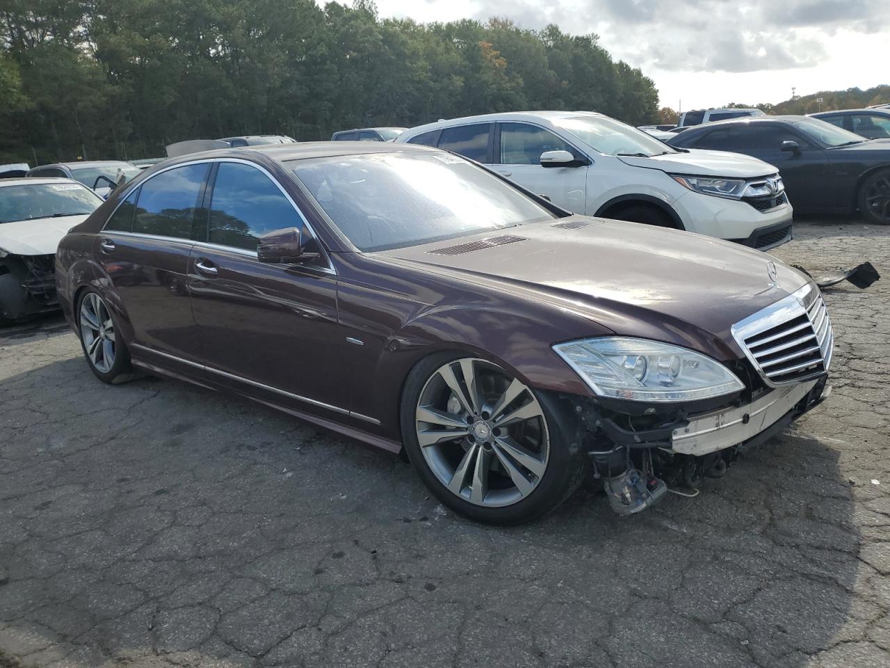 2012 Mercedes-Benz S-klasse VIN WDDNG7DB8CA430112 Copart auction photo, front end damage thumbnail 4