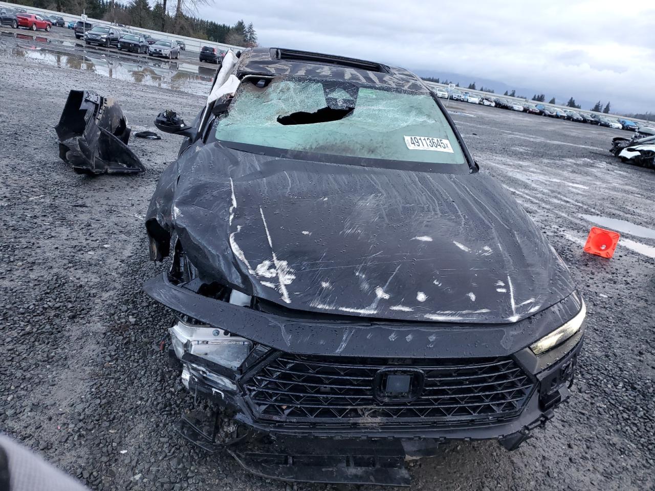 2024 Honda Accord VIN 1HGCY2F54RA077533 Copart auction photo, front end / side damage thumbnail 5