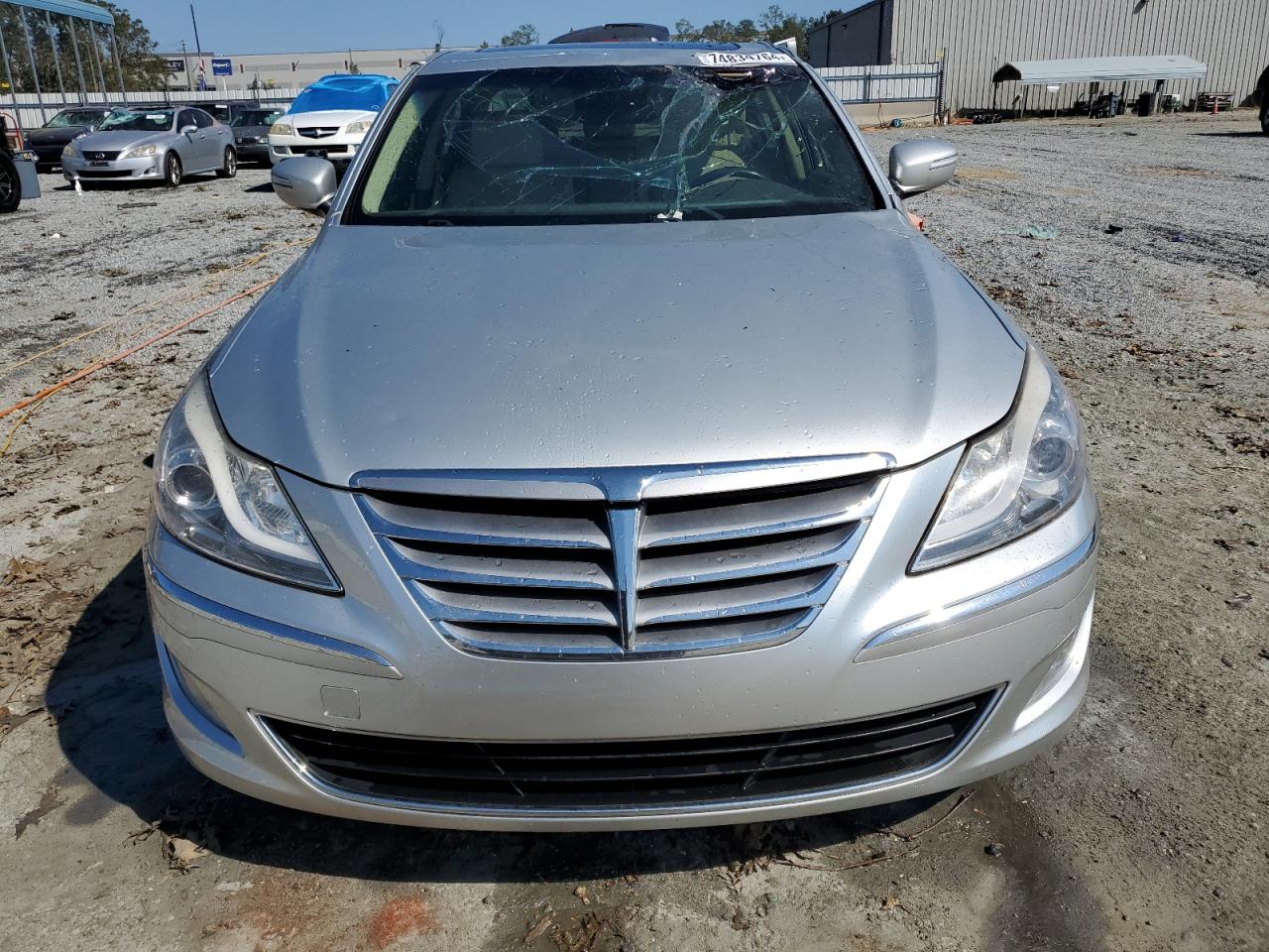 2012 Hyundai Genesis VIN KMHGC4DD4CU151393 Copart auction photo, top/roof damage thumbnail 5