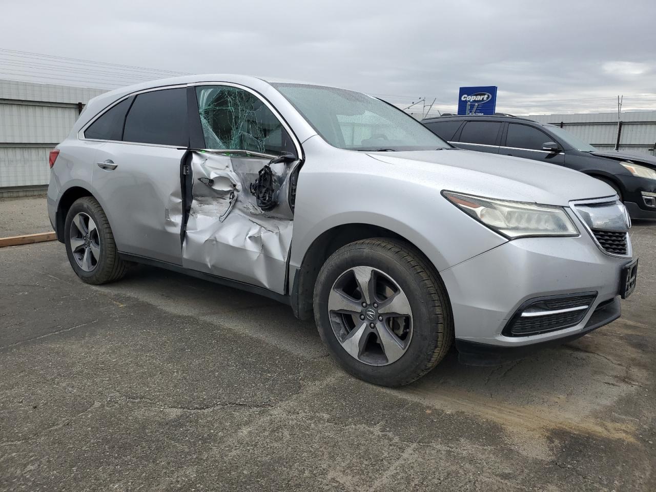 2014 Acura MDX VIN 5FRYD4H29EB024373 Copart auction photo, side damage thumbnail 4