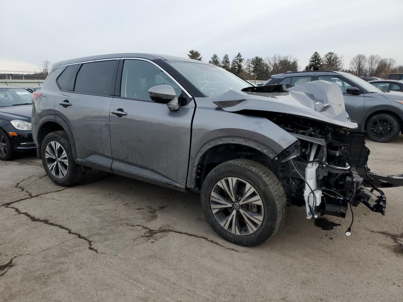 2021 Nissan Rogue VIN JN8AT3BBXMW202718 Copart auction photo, front end damage thumbnail 4