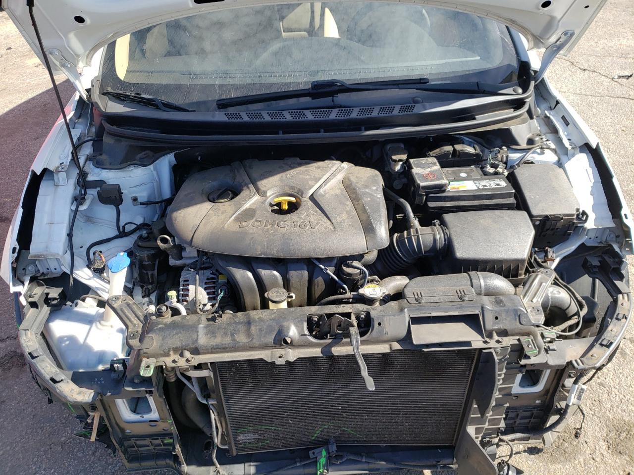 2013 Hyundai Elantra VIN 5NPDH4AE5DH196277 Copart auction photo, front end damage thumbnail 11