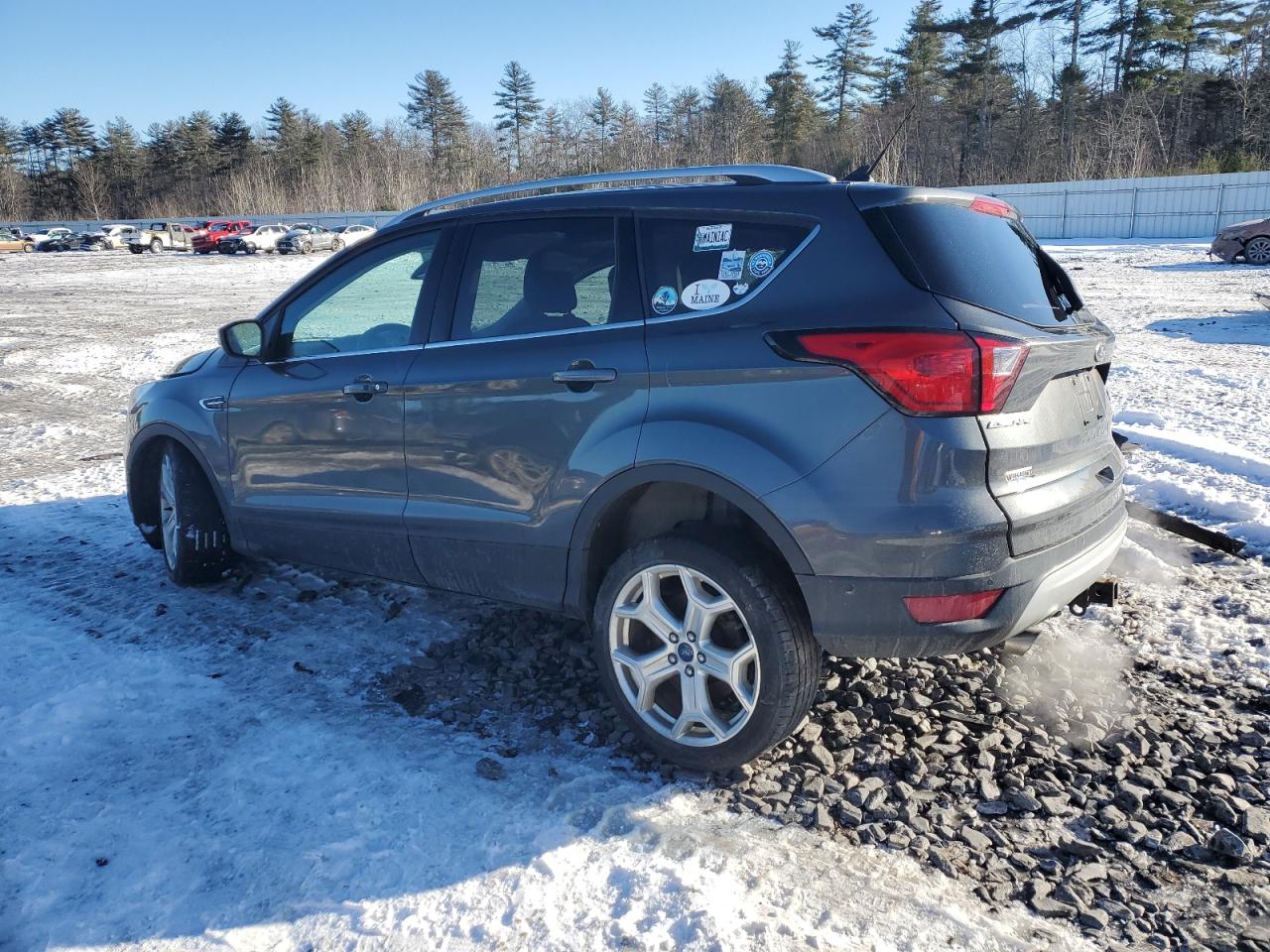 2019 Ford Escape VIN 1FMCU9J99KUA43035 Copart auction photo, front end / side damage thumbnail 2