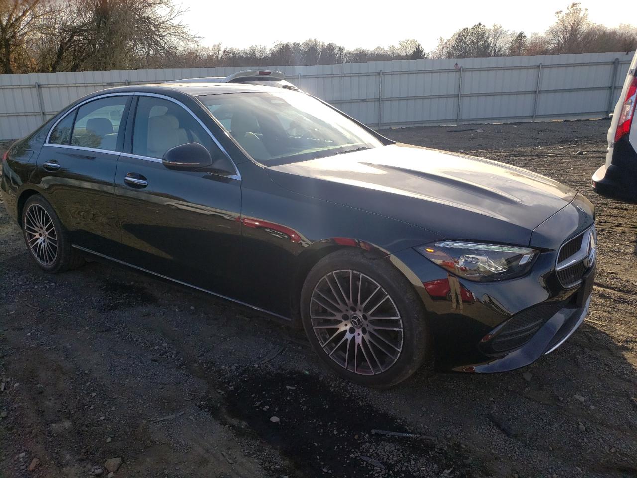 2022 Mercedes-Benz C-klasse VIN W1KAF4HB0NR052527 Copart auction photo, side damage thumbnail 4
