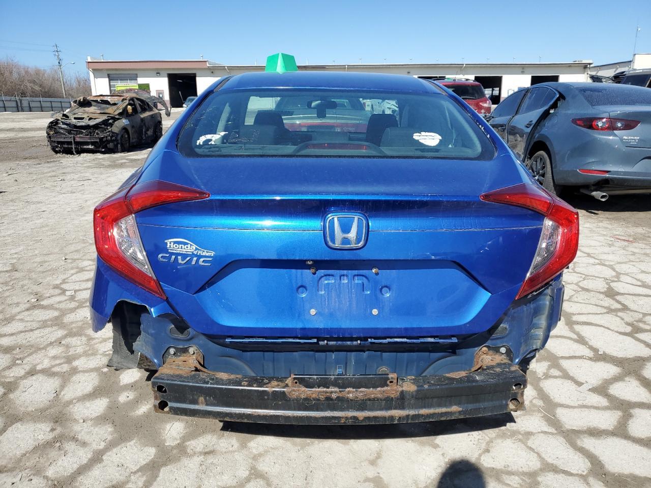 2016 Honda Civic VIN 19XFC2F55GE036221 Copart auction photo, rear end / minor dent/scratches damage thumbnail 6