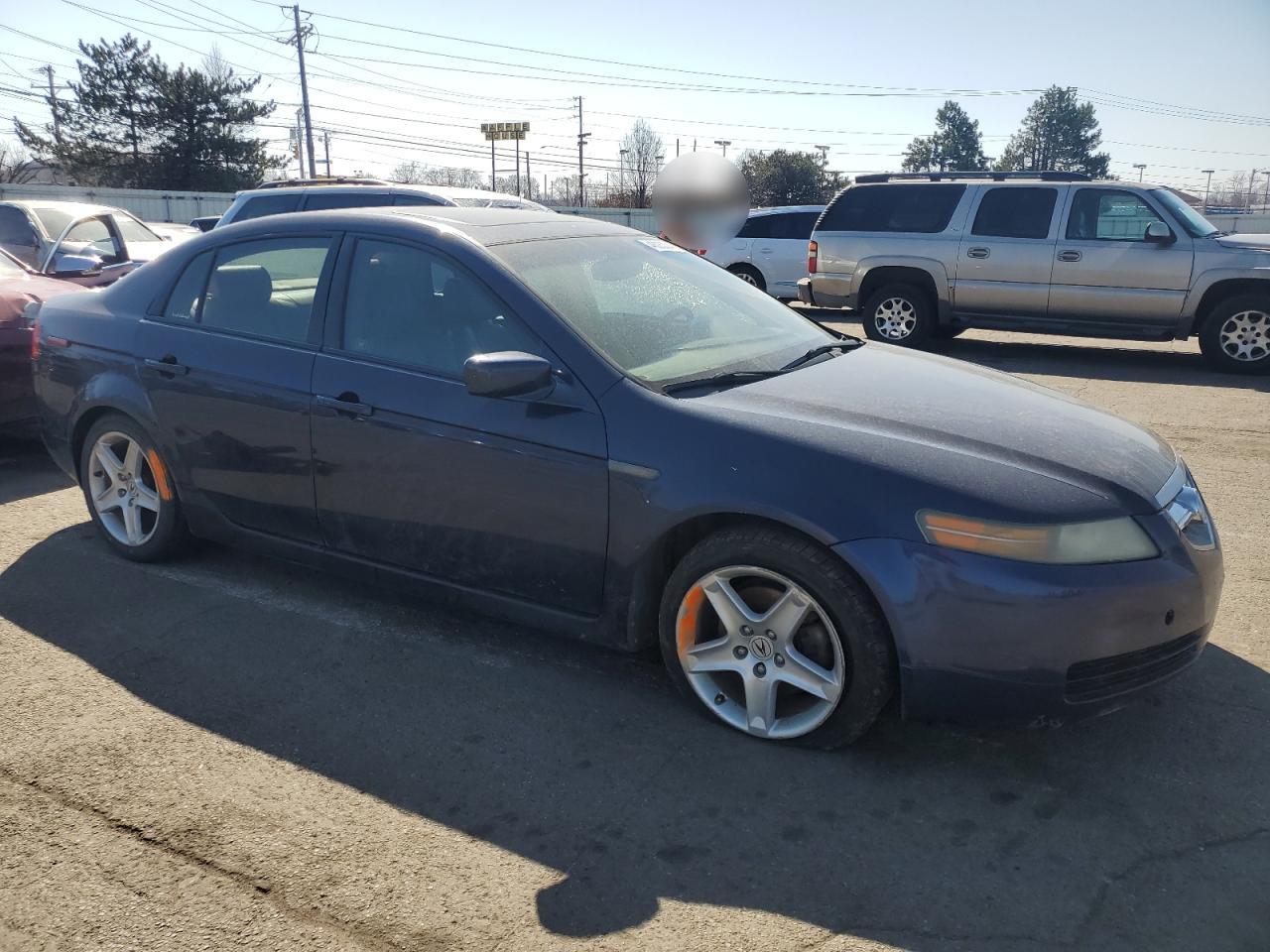 2004 Acura TL VIN 19UUA66214A001833 Copart auction photo, side damage thumbnail 4