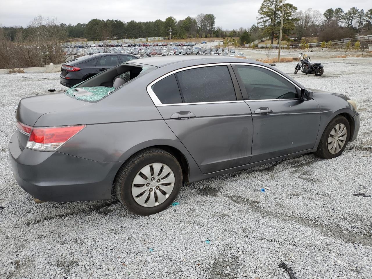 2011 Honda Accord VIN 1HGCP2F33BA002877 Copart auction photo, vandalism damage thumbnail 3
