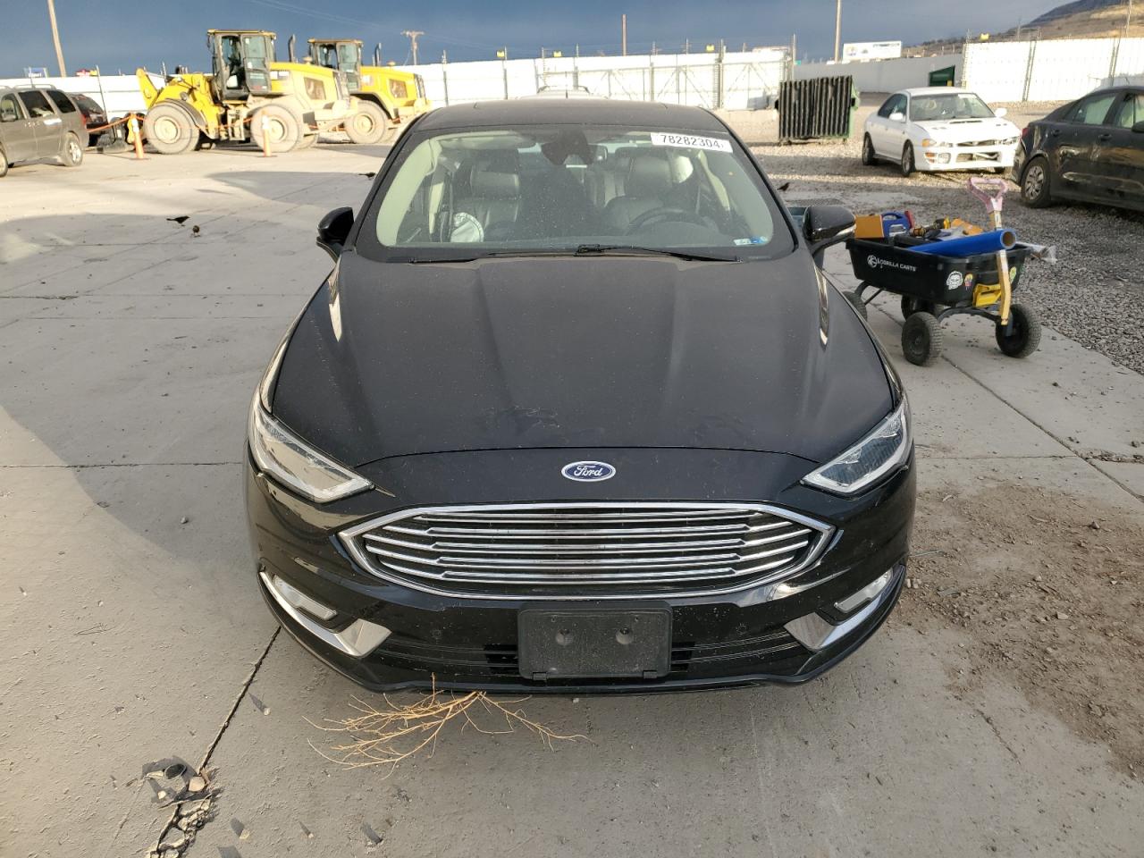 2017 Ford Fusion VIN 3FA6P0SU9HR105434 Copart auction photo, side / rear end damage thumbnail 5