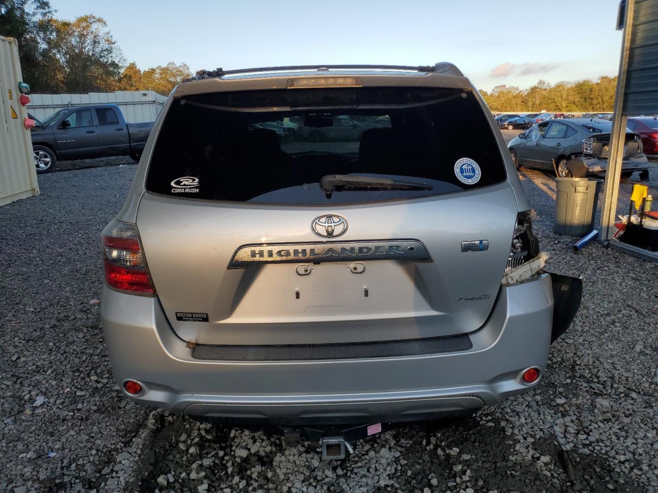 2010 Toyota Highlander VIN JTEJW3EH8A2044073 Copart auction photo, all over damage thumbnail 6