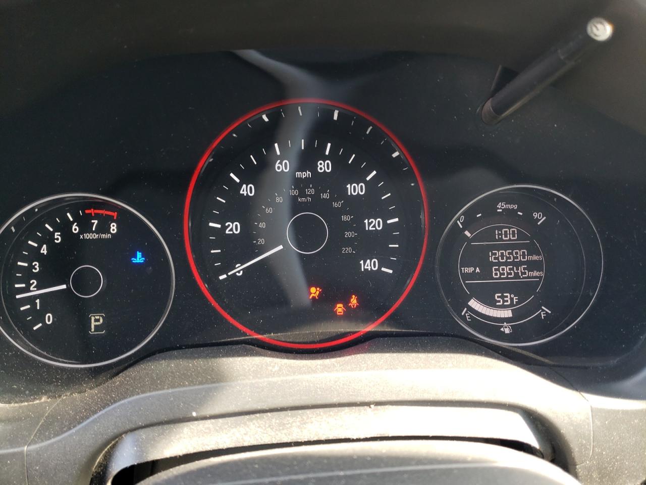 2017 Honda HR-V VIN 3CZRU5H32HM720703 Copart auction photo, front end damage thumbnail 9
