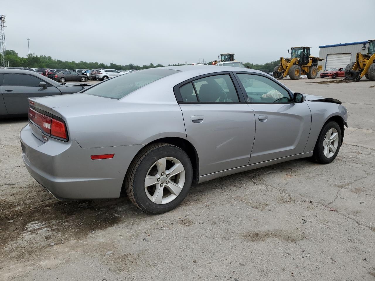 2013 Dodge Charger VIN 2C3CDXBG9DH730421 Copart auction photo, front end / side damage thumbnail 3