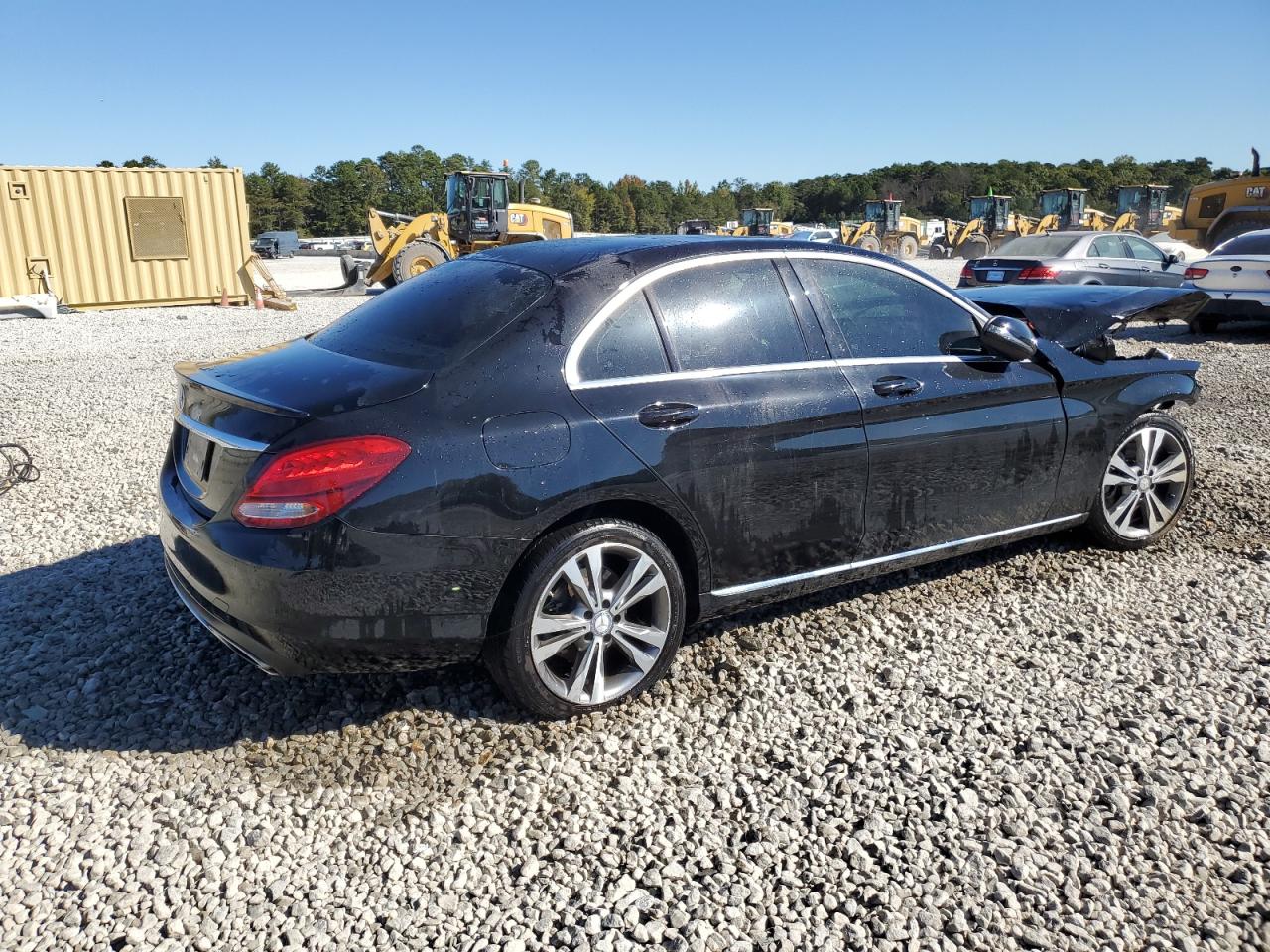2017 Mercedes-Benz C-klasse VIN WDDWF4JB4HR255778 Copart auction photo, front end / undercarriage damage thumbnail 3