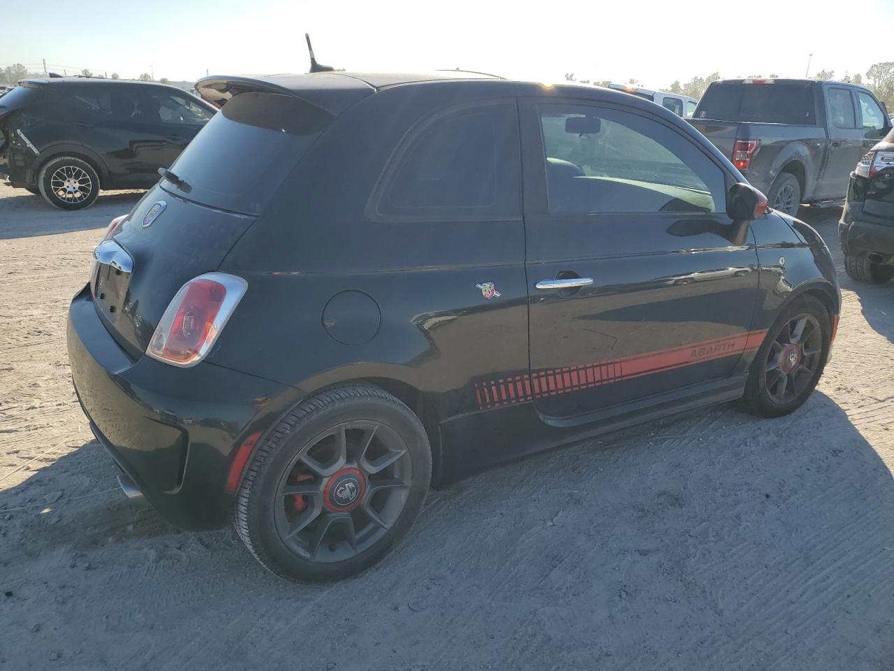 2013 Fiat 500 VIN 3C3CFFFH8DT529138 Copart auction photo, water/flood damage thumbnail 3